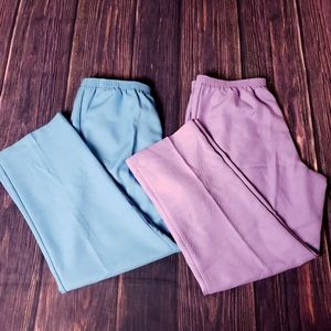 Alfred Dunner Classic Women's Pull On Pants Size 16 Two Pair